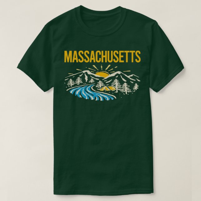 Nature Landscape Massachusetts  T-Shirt (Design Front)