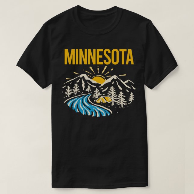 Nature Landscape Minnesota  T-Shirt (Design Front)