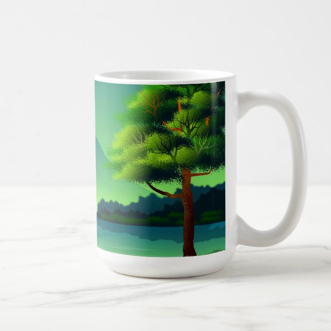 Nature Landscape Painting Artwork Coffee Mug (Right)