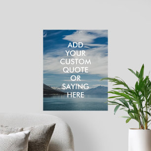 Nature Landscape Personalised Quote Poster