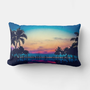 Nature Landscape Pool Palm Trees-25925 Lumbar Cushion