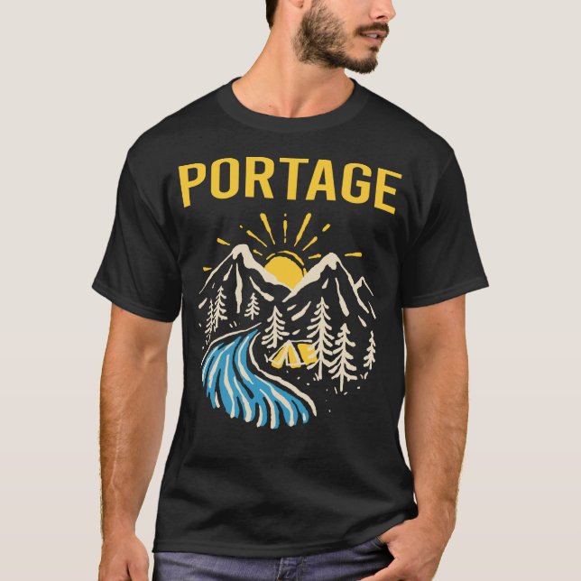 Nature Landscape Portage T-Shirt (Front)