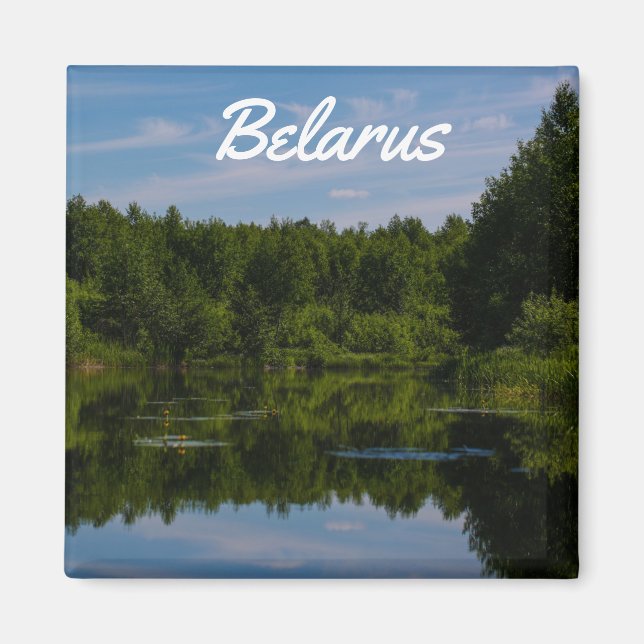 Nature Landscape Scenery Canal Sky Belarus Magnet (Front)