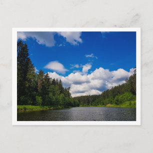 Nature Landscape Scenery Canal Sky Belarus Postcard