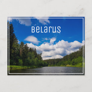 Nature Landscape Scenery Canal Sky Belarus Postcard