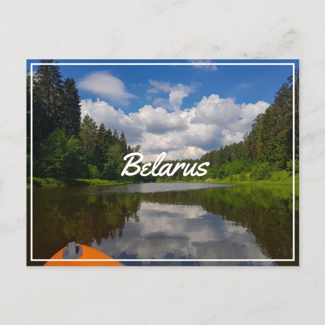 Nature Landscape Scenery Canal Sky Belarus Postcard (Front)