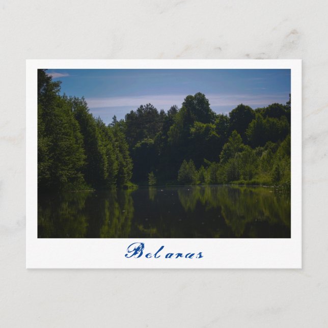 Nature Landscape Scenery Canal Sky Belarus Postcard (Front)
