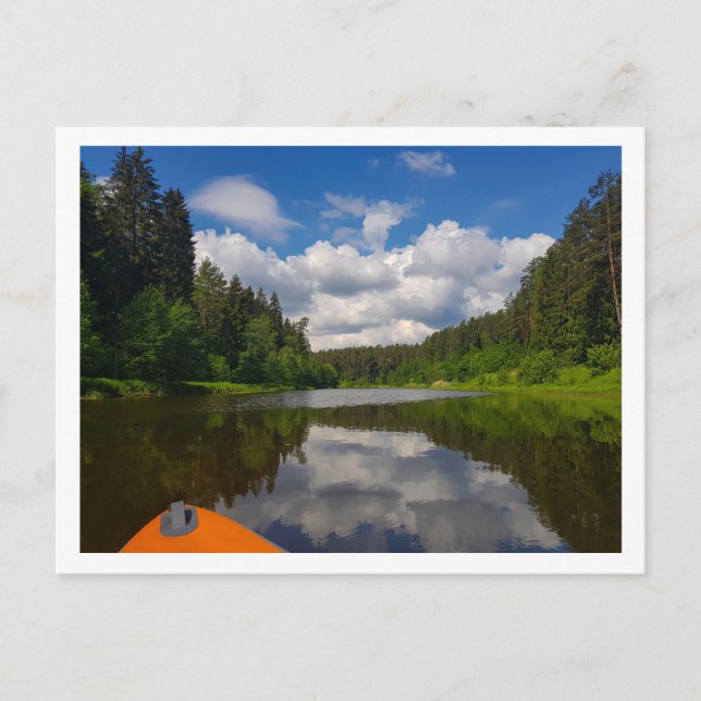 Nature Landscape Scenery Canal Sky Belarus Postcard (Front)