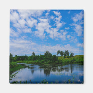 Nature Landscape Scenery Lake Sky Belarus Magnet