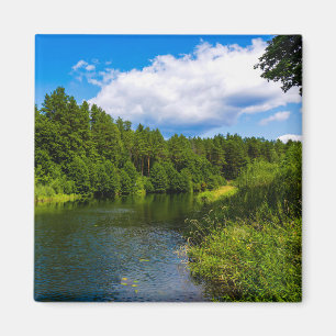 Nature Landscape Scenery Lake Sky Belarus Magnet
