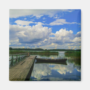 Nature Landscape Scenery Lake Sky Belarus Magnet