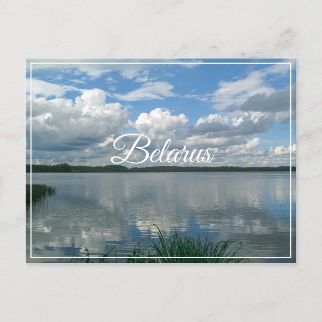 Nature Landscape Scenery Lake Sky Belarus Postcard (Front)