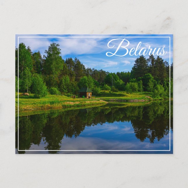 Nature Landscape Scenery Lake Sky Belarus Postcard (Front)