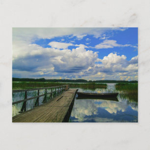 Nature Landscape Scenery Lake Sky Belarus Postcard