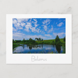 Nature Landscape Scenery Lake Sky Belarus Postcard