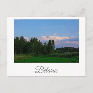 Nature Landscape Scenery Meadow Belarus Postcard