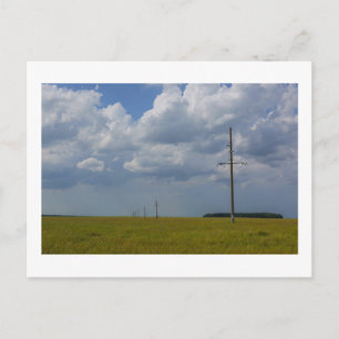 Nature Landscape Scenery Wheat Field Belarus Postcard