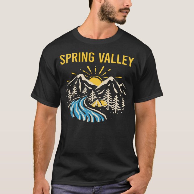 Nature Landscape Spring Valley T-Shirt (Front)