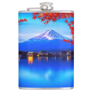 Nature Landscape with Blue Background-20230 Hip Flask