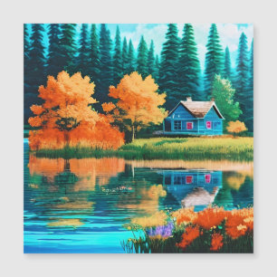 Nature Landscape with Lake, Cottage-38566