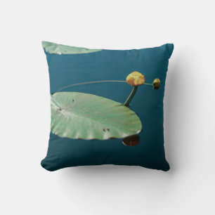 Nature Landscape Yellow Water Lily Pond River Cushion