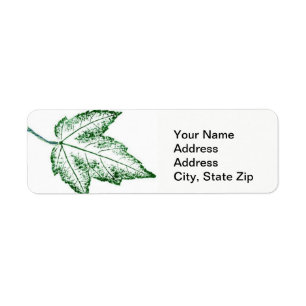 Nature Leaf Print, spring maple leaf green