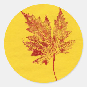 Nature leaf Prints Sticker