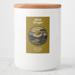 Nature Logo Illustration With 2 Editable Sections Food Label