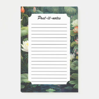 Nature Lotus Water Lily Pond Landscape Post-it Notes