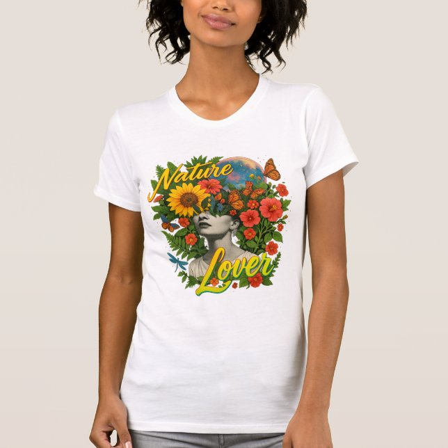  Nature Lover – A Heart That Blooms With Earth T-Shirt (Front)