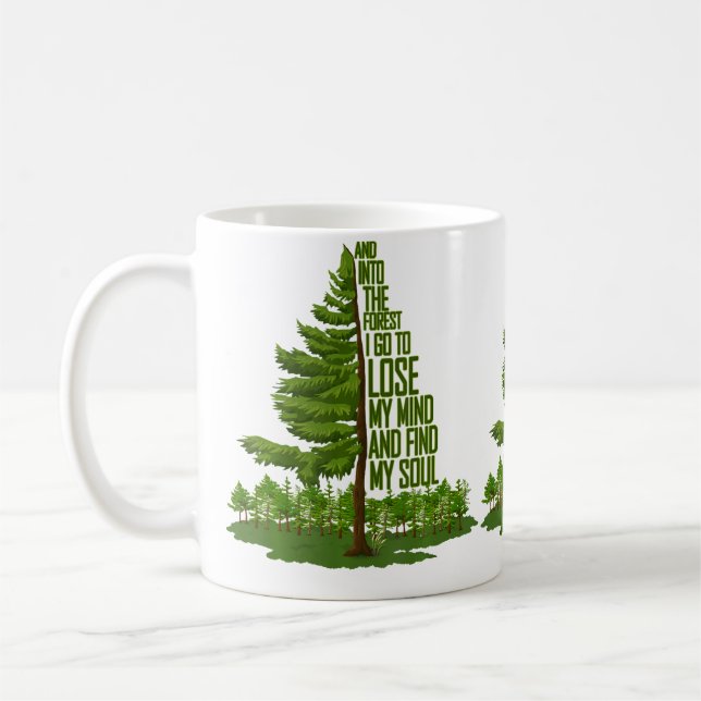 Nature Lover Camping Adventure And Into The Forest Coffee Mug (Left)