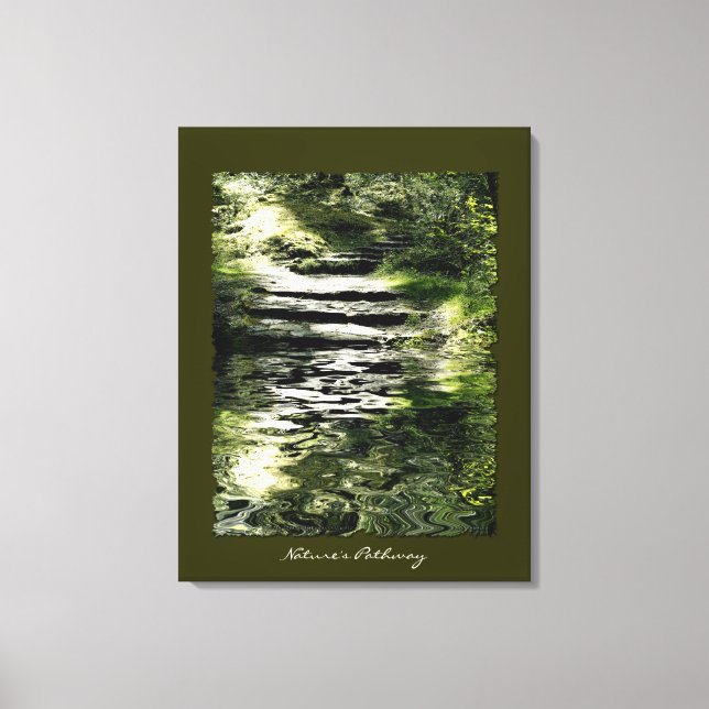 Nature Lover Trees Forest Stone Trails Art Print (Front)