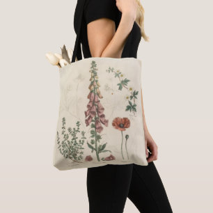 Nature Lover Wildflower Illustration Tote Bag