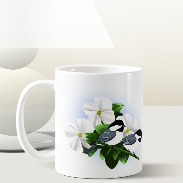 Nature LoverChickadee Mug (Black Capped Chickadee Pair)