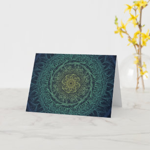 Nature Lovers Mandala Art Mandalas Design          Card