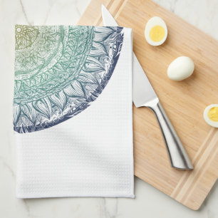 Nature Lovers Mandala Art Mandalas Design          Tea Towel