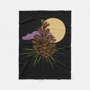Nature Lovers Outdoor Hiking Camping Forest Pineco Fleece Blanket