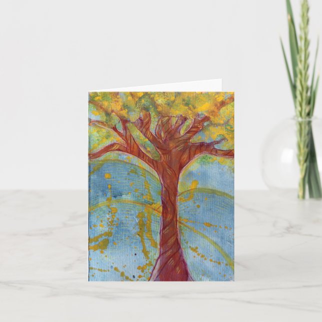 Nature Lovers Tree Thank You Card (Front)