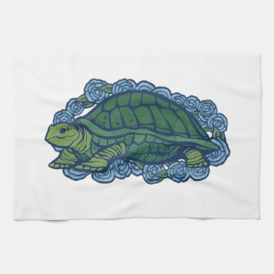 Nature Lovers Turtle Art Turtles Tea Towel