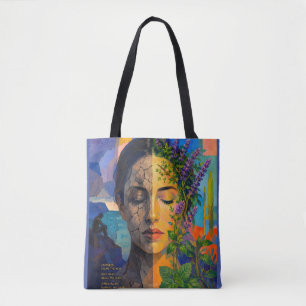 Nature Mends What Breaks – A Portrait of Renewal Tote Bag