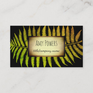 nature modern leaf custom business card template