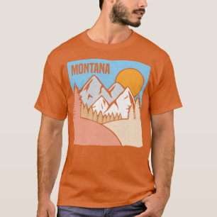 Nature Montana Mountain Design for proud Montanans T-Shirt