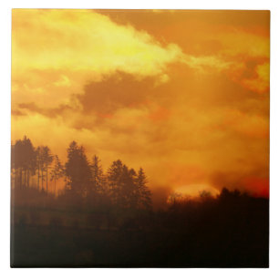 NATURE MORNING SUNRISE TILE
