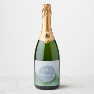 Nature Mountain Forest Wine Bottle Label & Sticker