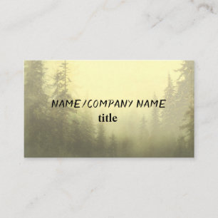 nature mountain pine trees photo art business card