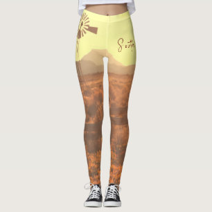 Nature Mountain South Africa ZA Wind Pump Leggings