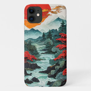 Nature Mountains and Forest Calm Scenic Landscape Case-Mate iPhone Case