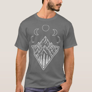 Nature mountains moon minimal T-Shirt