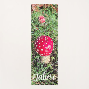 Nature mushroom yoga mat