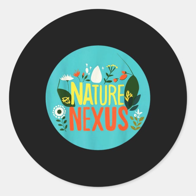 Nature Nexus - Harmonic Nature For Environmental P Classic Round Sticker (Front)
